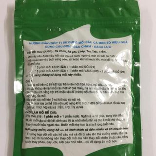 Mồi câu cá D1,2,3 - Mồi câu Định Đồng Diều - Mồi Câu cá Vi Diệu