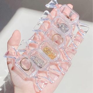 Hộp đựng trang sức trong suốt hình viên kẹo đáng yêu