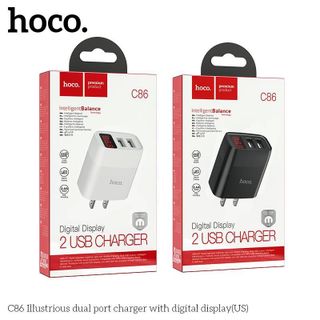 Củ Sạc Hoco C86 2 cổng USB max 2.4A giá sỉ