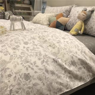 Bộ Vỏ Chăn Ga Gối Cotton Living - 100% Cotton Hoạ Tiết Hoa Mẫu Mới Nhất 2021
