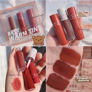 Set 3 Cây Son Kem Lì Heorange Best Cool & Warm Tint Nội Địa Trung