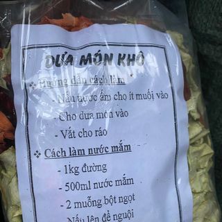 Dưa món sấy khô