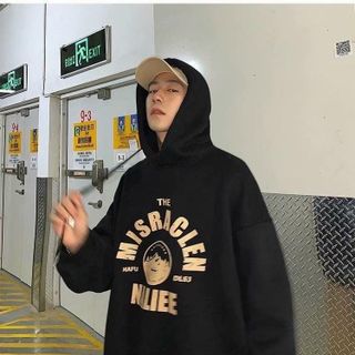 Áo hoodie chất nỉ bông mềm mịn from 70kg nón 2 lớp