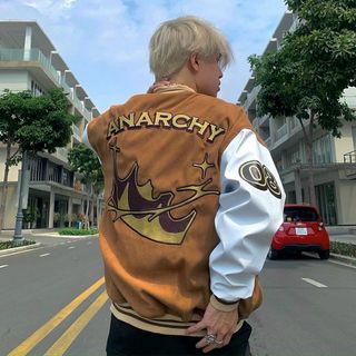 Áo khoác nhung anarchy chất đẹp mịn