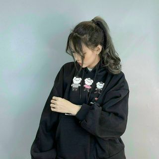 Áo hoodie tay phồng cánh dơi chất đẹp mịn