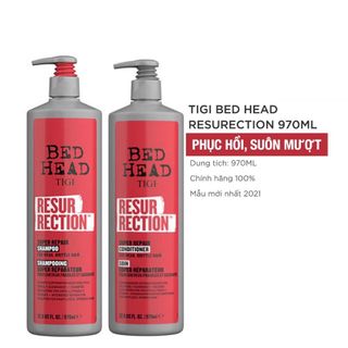 Bộ dầu gội và xả Tigi màu đỏ phục hồi tóc hư tổn 970ml/chai Phiên bản 2021 giá sỉ