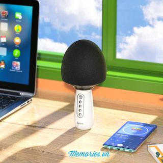 Microphone Karaoke Hoco “BK7 Cute” Bluetooth V5.0 – Combo Mic, Loa Không Dây Chính Hãng Hình Cây Nấm – Quà Tặng Người Yêu Dịp Lễ Tết, Noel