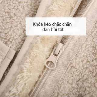 Áo ấm Ghi lê long cừu cho bé từ 1-&gt;12 tuổi (phù hợp cho cả bé trai và bé gái)