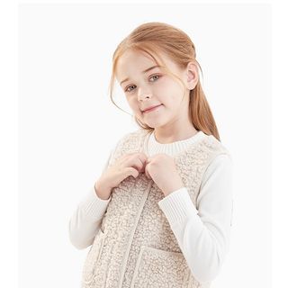 Áo ấm Ghi lê long cừu cho bé từ 1-&gt;12 tuổi (phù hợp cho cả bé trai và bé gái)