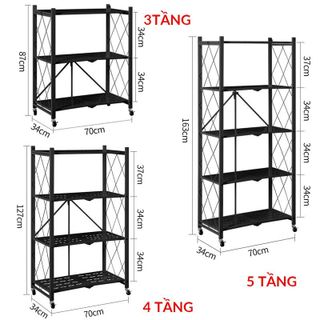 Kệ gấp gọn đa năng, kệ gấp gọn sắt 4 tầng, 5 tầng phòng khách, văn phòng