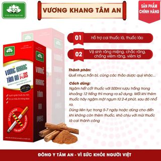 Nước Súc Miệng Hỗ Trợ Cai Thuốc Lá Hiệu Quả Tâm An