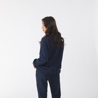 Bộ Nỉ Thể Thao Nữ Thu Đông Chất Nỉ Bông Cao Cấp, Bộ Thể Thao Nữ Năng Động Trẻ Trung Kumi Fashion - Ghi