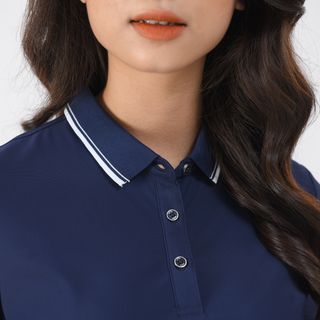 Áo Polo Nam Chất Thun Cá Sấu Poly Cao Cấp Bo Viền Tay Vai Trẻ Trung Lịch Sự Chống Nhăn Kumi Fashion - Xanh Than