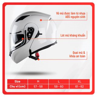 Mũ bảo hiểm Royal M179 Trơn