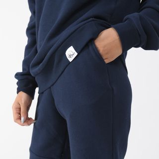 Bộ Nỉ Thể Thao Nữ Thu Đông Chất Nỉ Bông Cao Cấp, Bộ Thể Thao Nữ Năng Động Trẻ Trung Kumi Fashion - Xanh Than
