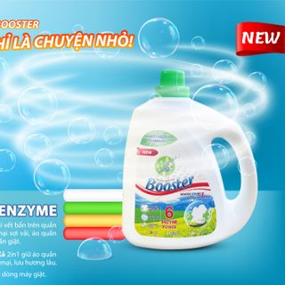 Nước giặt xả Booster loại 3.7kg/can, 4 can/ thùng, mùi hương hoa nắng, hương lưu cực lâu