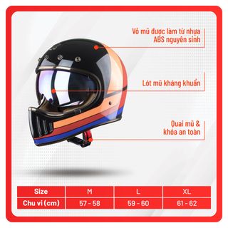 Mũ bảo hiểm Royal M141K Trơn