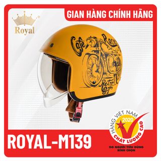 Mũ bảo hiểm Royal M139 Tem