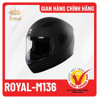 Mũ bảo hiểm Royal M136 Trơn
