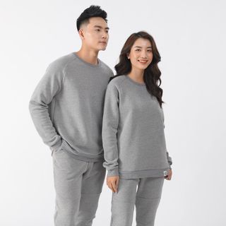 Bộ Nỉ Thể Thao Nữ Thu Đông Chất Nỉ Bông Cao Cấp, Bộ Thể Thao Nữ Năng Động Trẻ Trung Kumi Fashion - Xám