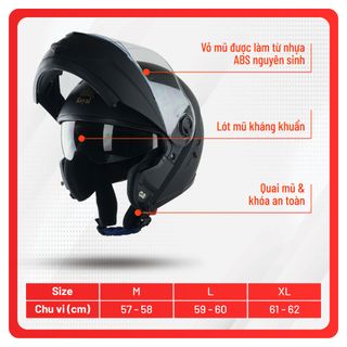 Mũ bảo hiểm Royal M08 Trơn