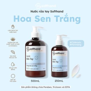 Nước rửa tay Softhand hương Hoa Sen Trắng 250mL giá sỉ - giá bán buôn