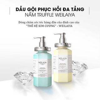 Dầu gội phục hồi Weilaiya đa tầng nấm Truffle gội xả 450ml chăm sóc tóc hư tổn