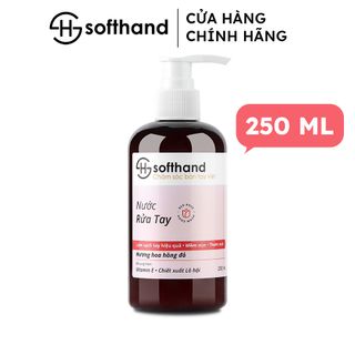 Nước rửa tay Softhand hương Hoa Hồng Đỏ 250mL (24 chai/ thùng) giá sỉ - giá bán buôn giá sỉ