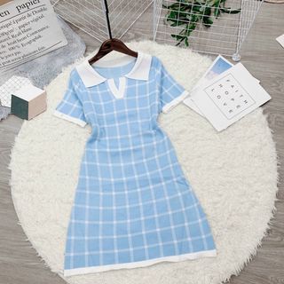 Đầm len kẻ sọc. Mẫu hot về thêm Đầm len kẻ sọc cưng qá , chất len tăm dày đẹp á . Lên form tôn dáng sáng da