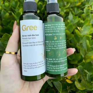 Xịt Tóc Tinh Dầu Bưởi GREE KÍCH mọc tóc NGĂN NGỪA rụng tóc giúp tóc chắc khỏe cung cấp dưỡng chất giúp Suôn Mượt Mềm Mại