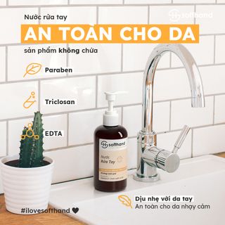 Nước rửa tay Softhand hương Cam Quế 250mL (24 chai/ thùng) giá sỉ - giá bán buôn