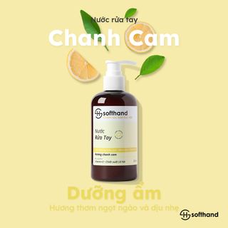 Nước rửa tay Softhand hương Chanh Cam 250mL (24 chai/ thùng) giá sỉ - giá bán buôn