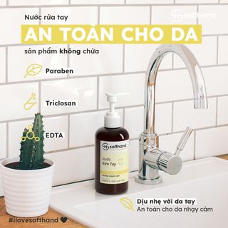 Nước rửa tay Softhand hương Chanh Cam 250mL (24 chai/ thùng) giá sỉ - giá bán buôn