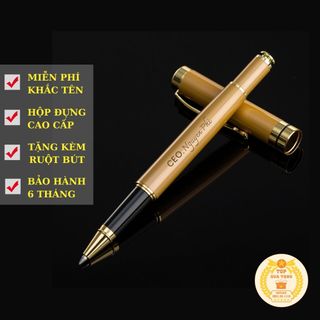 BÚT KÝ| BÚT GỖ NẮP BẬT KHẮC TÊN CAO CẤP PV027 giá sỉ