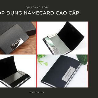 HỘP ĐỰNG DANH THIẾP|NAME CARD| CAO CẤP BẰNG DA KHẮC TÊN THEO YÊU CẦU