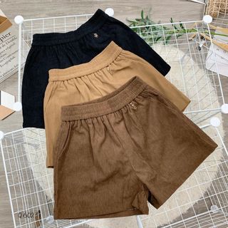 Quần short dạ móc Cha - neoo Quần short dạ len nhung móc chanelll đẹp xĩu Lưng thun co giãn freesize. Hàng Qc xịn giá sỉ