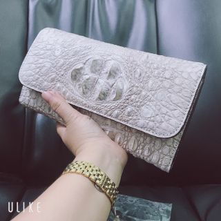 Ví Nữ 3 gấp Dây đeo DA CÁ SẤU