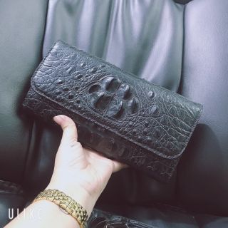 Ví Nữ 3 gấp Dây đeo DA CÁ SẤU