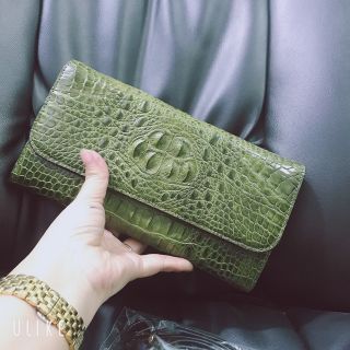 Ví Nữ 3 gấp Dây đeo DA CÁ SẤU