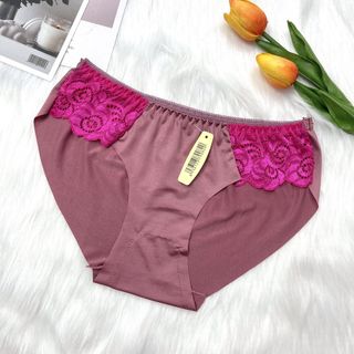quần lót giá rẻ Combo 10 chiếc quần lót nữ đúc su thun lạnh ren viền 2 bên cực kì quyến rũ QL01