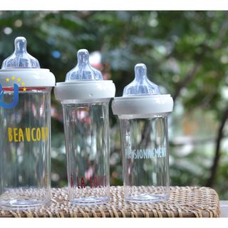Bộ 3 bình sữa cho bé tritan Le Biberon Francais (2 bình 210ml & 1 bình 360ml) nhập khẩu Pháp chống sặc, núm ti chỉnh nha