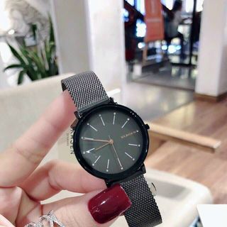 ĐỒNG HỒ SKAGEN LƯỚI ĐEN NỮ CAO CẤP SALE SỐC
