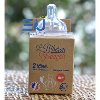 Núm ty silicon bình sữa Size M LE BIBERON FRANCAIS - Tétra Medical