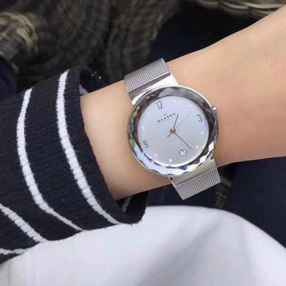 ĐỒNG HỒ SKAGEN NỮ BẠC CAO CẤP XINH