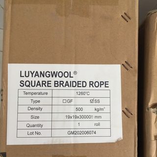 Dây thừng sợi gốm Ceramic bện tròn và vuông cách nhiệt 1260 độ C