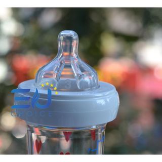 Bình sữa cho bé tritan LE BIBERON FRANCAIS nhâp khẩu Pháp 210ml chống sặc, núm ti mềm, chỉnh nha