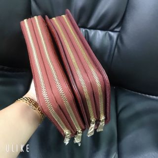 Ví 2 Khuôn KÉO Da Cá Sấu