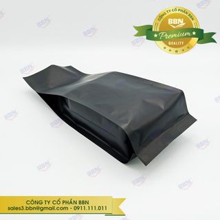 Túi 4 biên đen đựng 500gr và 1kg cà phê