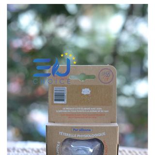 Ty ngậm LE BIBERON FRANCAIS bằng silicon (0-6 tháng tuổi) - Tétra Medical