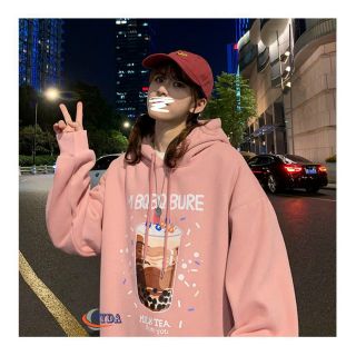Áo hoodie in ly trà sữa nỉ ngoại mềm mịn trẻ trung, năng động